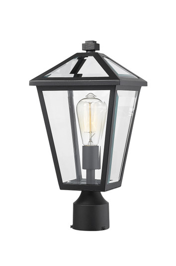 Talbot One Light Outdoor Post Mount Fixture in Black (224|579PHMR-BK)