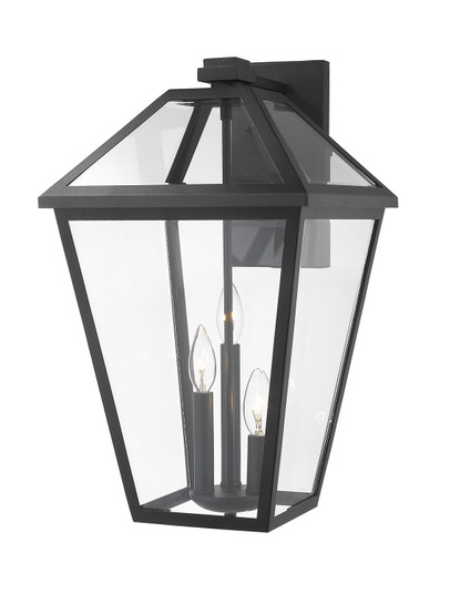 Talbot Three Light Outdoor Wall Light in Black (224|579B-BK)
