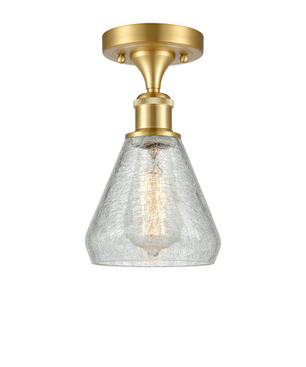 Ballston One Light Semi-Flush Mount in Satin Gold (405|516-1C-SG-G275)