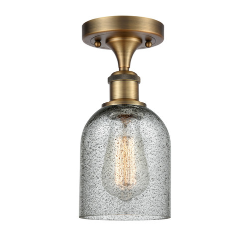 Ballston One Light Semi-Flush Mount in Brushed Brass (405|516-1C-BB-G257)