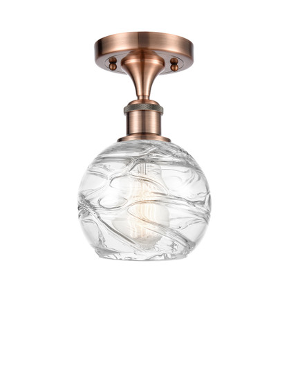 Ballston LED Semi-Flush Mount in Antique Copper (405|516-1C-AC-G1213-6-LED)