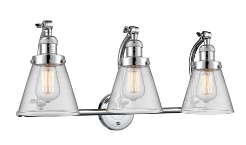 Franklin Restoration Three Light Bath Vanity in Polished Chrome (405|515-3W-PC-G62)