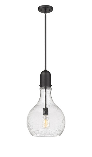 Auralume One Light Mini Pendant in Matte Black (405|492-1S-BK-G584-12)