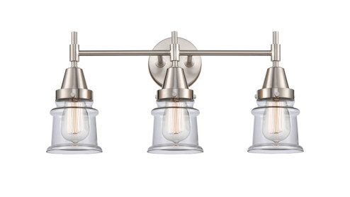 Caden Three Light Bath Vanity in Satin Nickel (405|447-3W-SN-G182S)