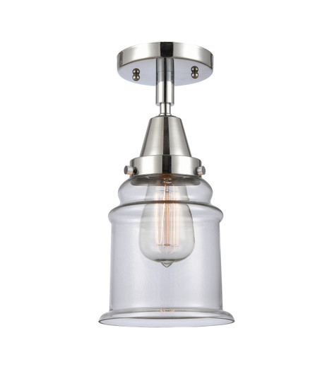 Caden One Light Flush Mount in Polished Chrome (405|447-1C-PC-G182)