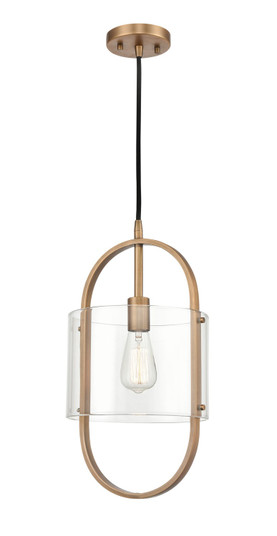 Pelham LED Mini Pendant in Brushed Brass (405|371-1P-BB-CL-LED)