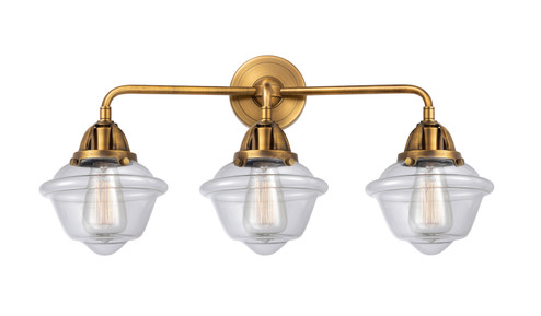 Nouveau 2 Three Light Bath Vanity in Brushed Brass (405|288-3W-BB-G532)