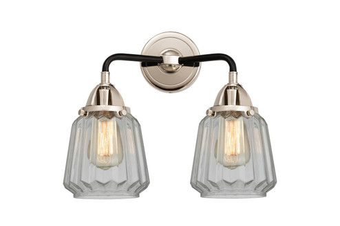 Nouveau 2 Two Light Bath Vanity in Black Polished Nickel (405|288-2W-BPN-G142)