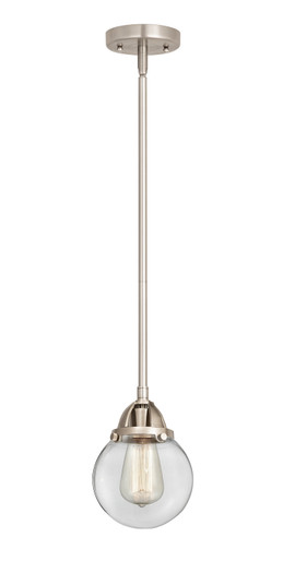 Nouveau 2 One Light Mini Pendant in Brushed Satin Nickel (405|288-1S-SN-G202-6)