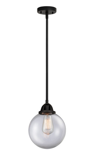 Nouveau 2 LED Mini Pendant in Matte Black (405|288-1S-BK-G202-8-LED)