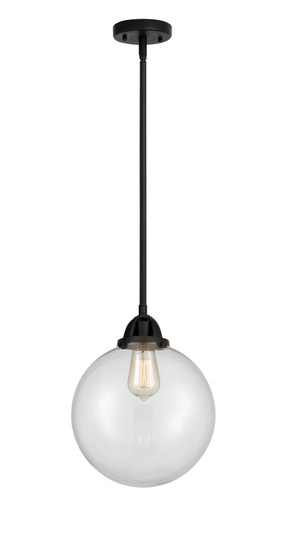 Nouveau 2 LED Mini Pendant in Matte Black (405|288-1S-BK-G202-10-LED)