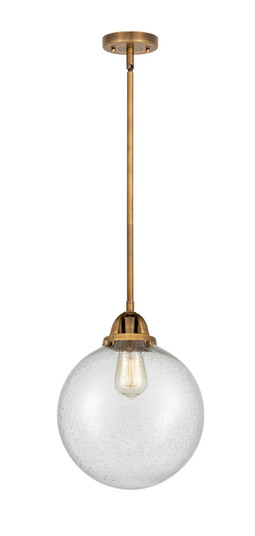 Nouveau 2 LED Mini Pendant in Brushed Brass (405|288-1S-BB-G204-10-LED)