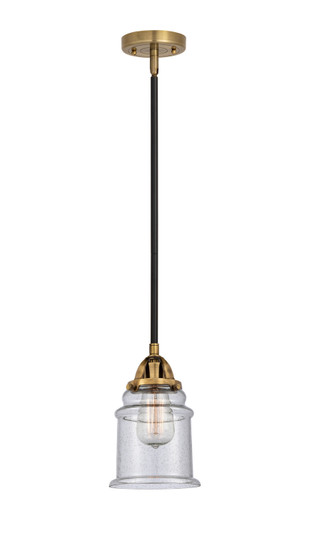 Nouveau 2 One Light Mini Pendant in Black Antique Brass (405|288-1S-BAB-G184)