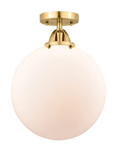 Nouveau 2 One Light Semi-Flush Mount in Satin Gold (405|288-1C-SG-G201-12)