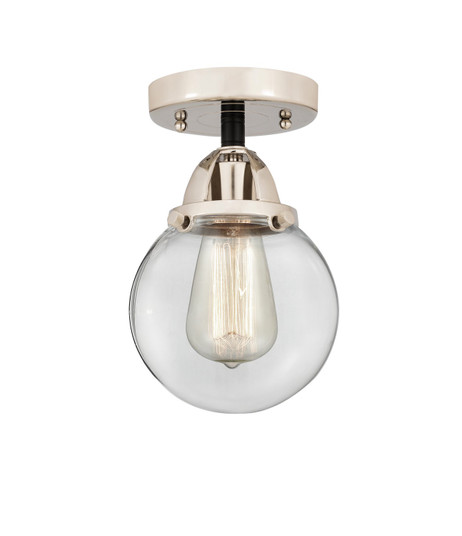 Nouveau 2 LED Semi-Flush Mount in Black Polished Nickel (405|288-1C-BPN-G202-6-LED)
