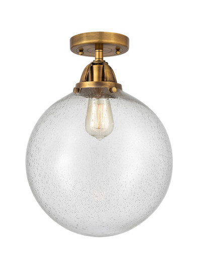 Nouveau 2 LED Semi-Flush Mount in Brushed Brass (405|288-1C-BB-G204-12-LED)