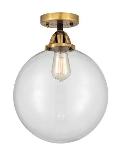 Nouveau 2 LED Semi-Flush Mount in Black Antique Brass (405|288-1C-BAB-G202-12-LED)