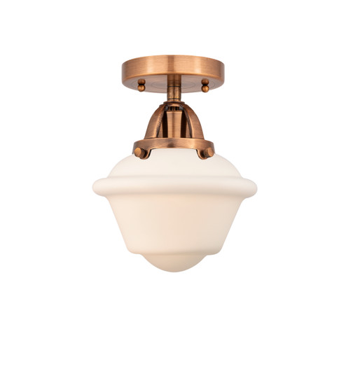 Nouveau 2 One Light Semi-Flush Mount in Antique Copper (405|288-1C-AC-G531)