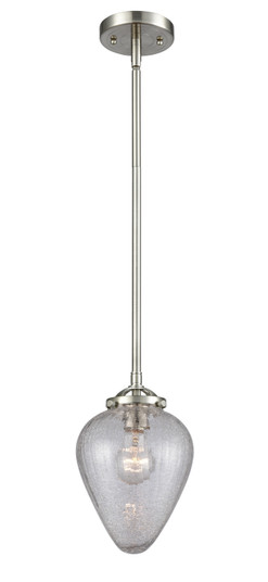 Nouveau One Light Mini Pendant in Brushed Satin Nickel (405|284-1S-SN-G165)