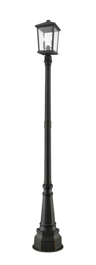 Beacon Two Light Outdoor Post Mounted Fixture in Oil Rubbed Bronze (224|568PHBR-564P-ORB)