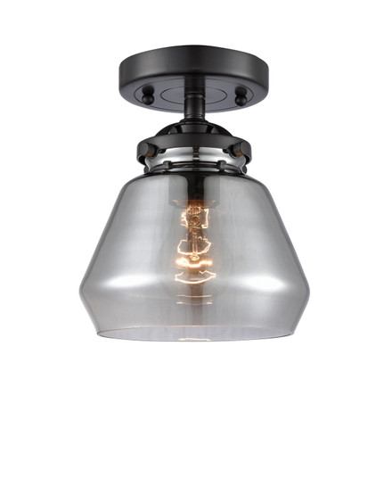 Nouveau One Light Semi-Flush Mount in Oil Rubbed Bronze (405|284-1C-OB-G173)