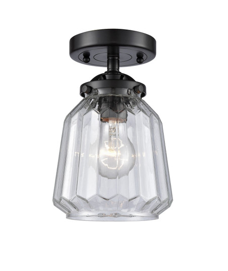 Nouveau LED Semi-Flush Mount in Oil Rubbed Bronze (405|284-1C-OB-G142-LED)