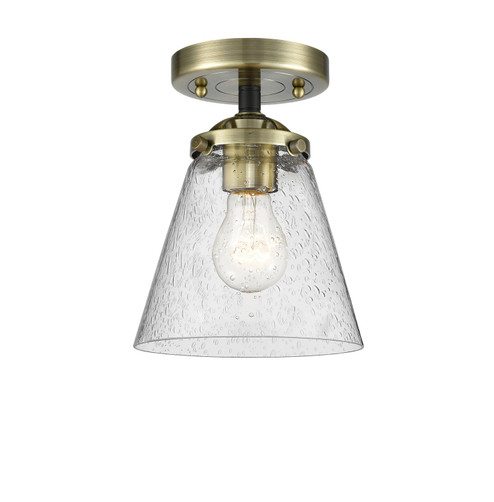 Nouveau LED Semi-Flush Mount in Black Antique Brass (405|284-1C-BAB-G64-LED)
