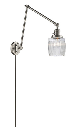 Franklin Restoration LED Swing Arm Lamp in Brushed Satin Nickel (405|238-SN-G302-LED)