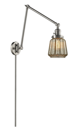 Franklin Restoration LED Swing Arm Lamp in Brushed Satin Nickel (405|238-SN-G146-LED)