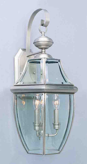 Outdoor Brushed Nickel Three Light Outdoor Fixture in Brushed Nickel (223|V9280-33)