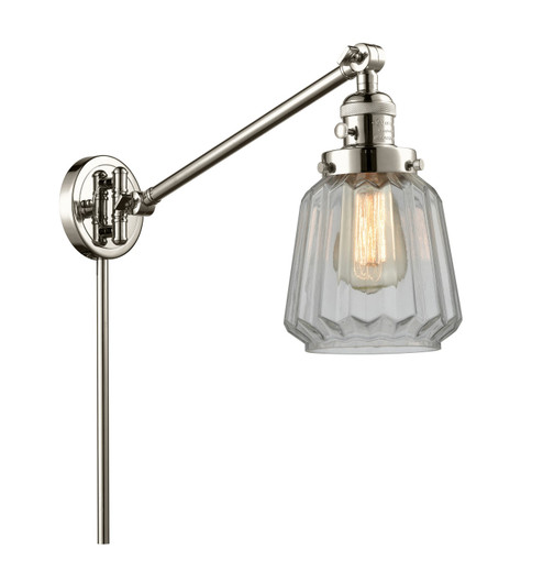 Franklin Restoration LED Swing Arm Lamp in Polished Nickel (405|237-PN-G142-LED)