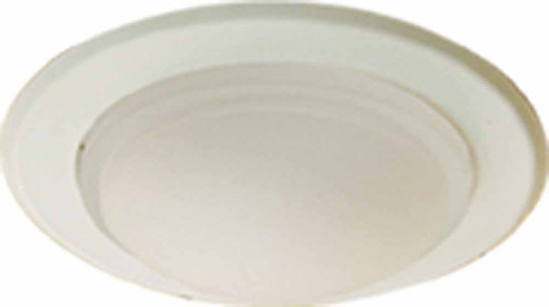 Recessed 6 1/2” outside diameter Recessed Drop Opal Shower White Trim. in White (223|V8509-6)