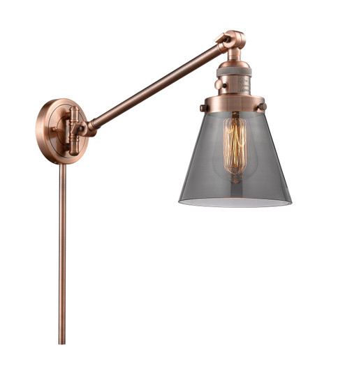 Franklin Restoration LED Swing Arm Lamp in Antique Copper (405|237-AC-G63-LED)