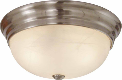 Flush Mount Two Light Flush Mount Ceiling Fixture in Brushed Nickel (223|V7571-33)