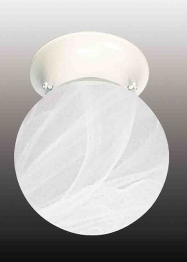 Ceiling Mount White One Light Flush Ceiling Mount in White (223|V7319-6)