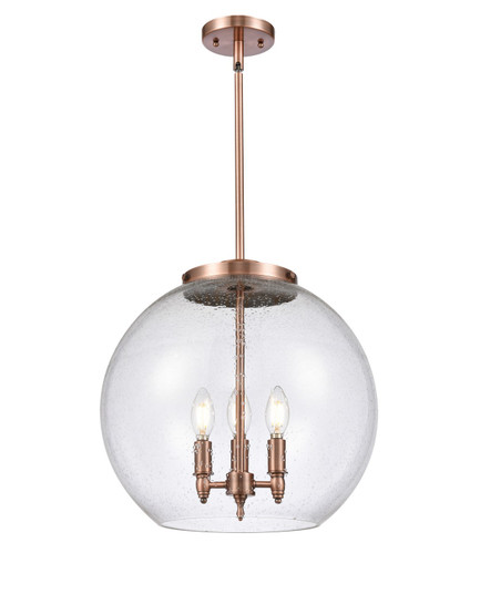 Ballston LED Pendant in Antique Copper (405|221-3S-AC-G124-16-LED) Ballston LED Pendant in Antique Copper (405|221-3S-AC-G124-16-LED)