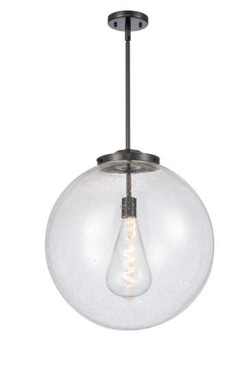 Franklin Restoration LED Pendant in Matte Black (405|221-1S-BK-G204-18-LED)