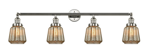 Franklin Restoration Four Light Bath Vanity in Polished Nickel (405|215-PN-G146)