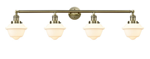 Franklin Restoration Four Light Bath Vanity in Antique Brass (405|215-AB-G531)