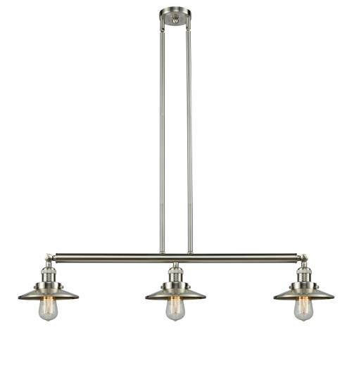 Franklin Restoration LED Island Pendant in Brushed Satin Nickel (405|213-SN-M2-LED)