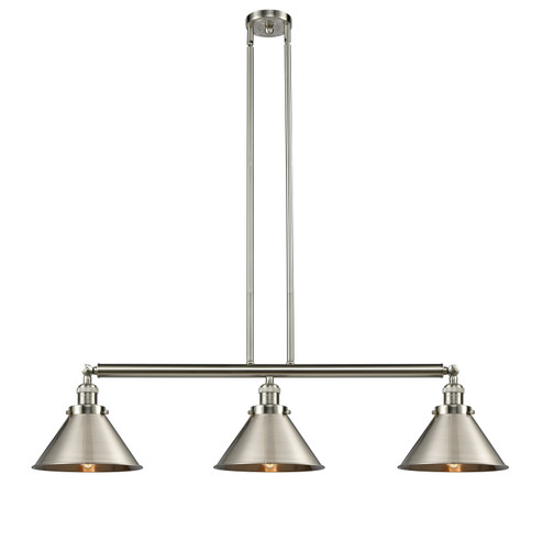 Franklin Restoration LED Island Pendant in Brushed Satin Nickel (405|213-SN-M10-SN-LED)