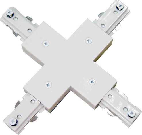 Track Light/Pendant X White Connector to Connect Track Sections End to End in White (223|V2716-6)