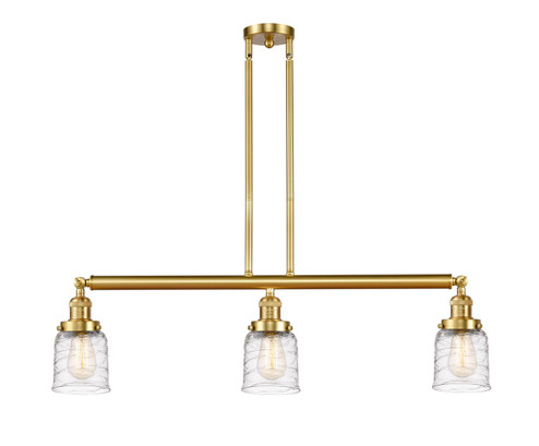 Franklin Restoration LED Island Pendant in Satin Gold (405|213-SG-G513-LED)