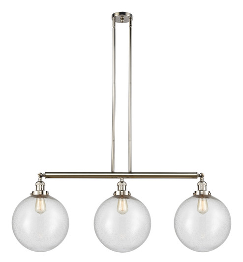 Franklin Restoration Three Light Island Pendant in Polished Nickel (405|213-PN-G204-12)