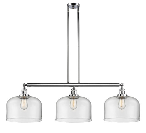 Franklin Restoration Three Light Island Pendant in Polished Chrome (405|213-PC-G72-L)