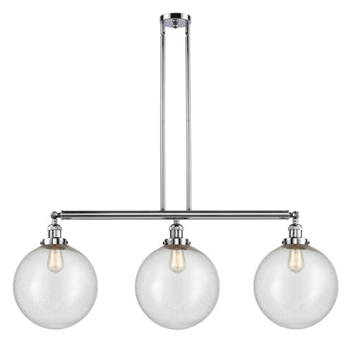 Franklin Restoration Three Light Island Pendant in Polished Chrome (405|213-PC-G204-12)