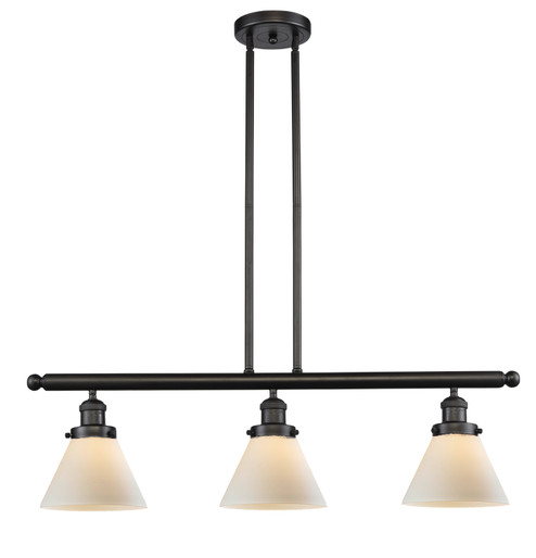 Franklin Restoration Three Light Island Pendant in Oil Rubbed Bronze (405|213-OB-G41)