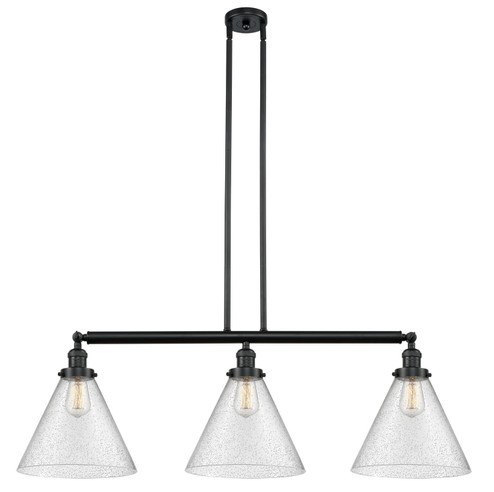 Franklin Restoration LED Island Pendant in Matte Black (405|213-BK-G44-L)