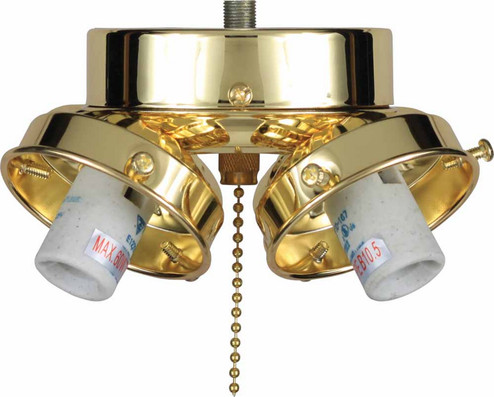 Light Kit Four Light Ceiling Fan in Polished Brass (223|V0964-2)