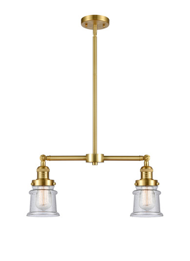 Franklin Restoration LED Island Pendant in Satin Gold (405|209-SG-G184S-LED)